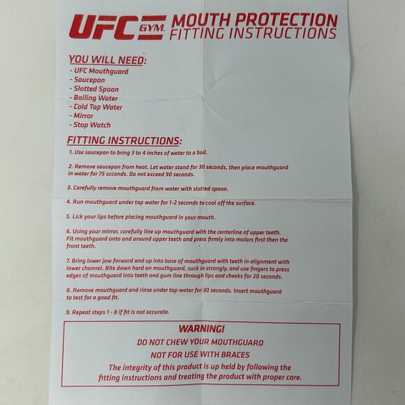 UFC Gym Mouth Protection Youth 10- Mouthguard Dental Guard Kids Boys Girls Black - Picture 8 of 9